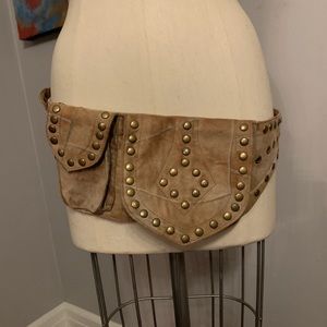 GENUINE LEATHER FESTIVAL BELT BAG